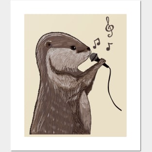 Otter singer Posters and Art